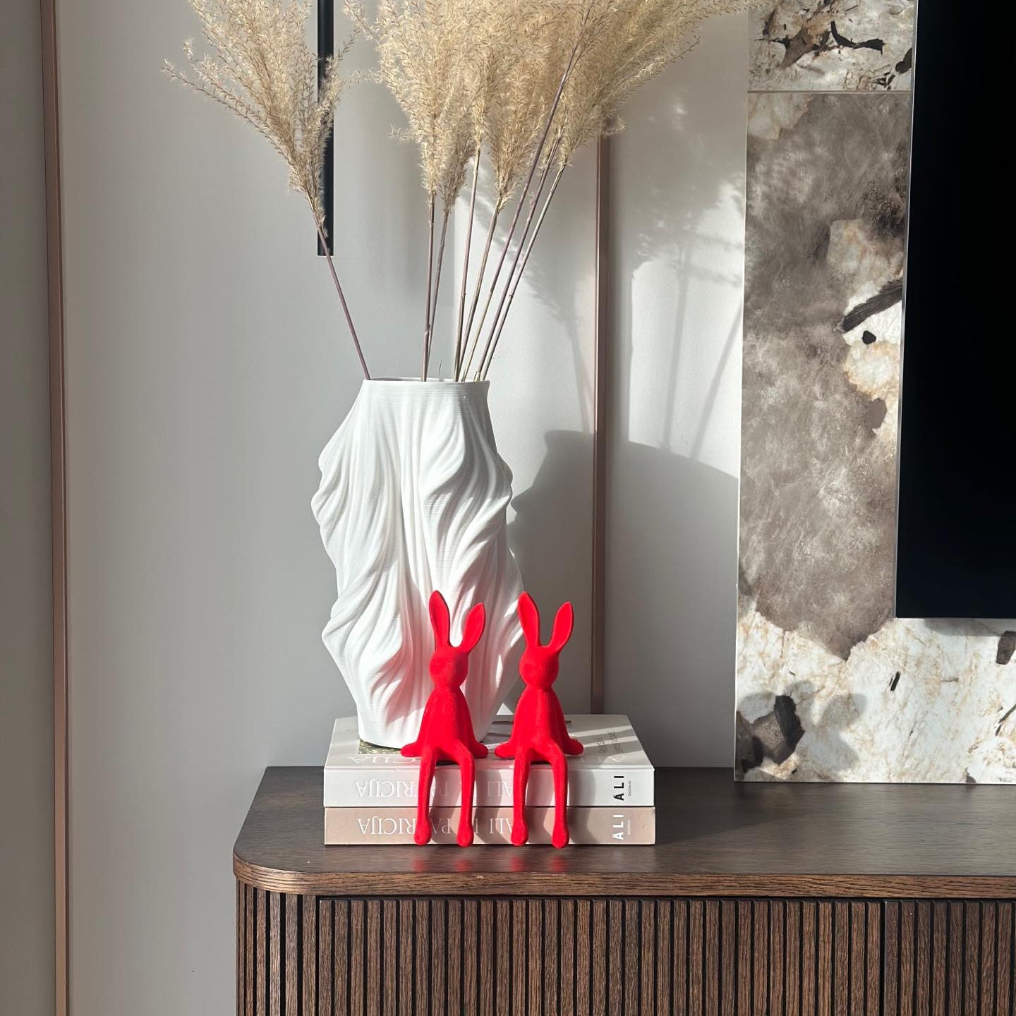 Raudonas kiškiukas, 22x8.5 cm