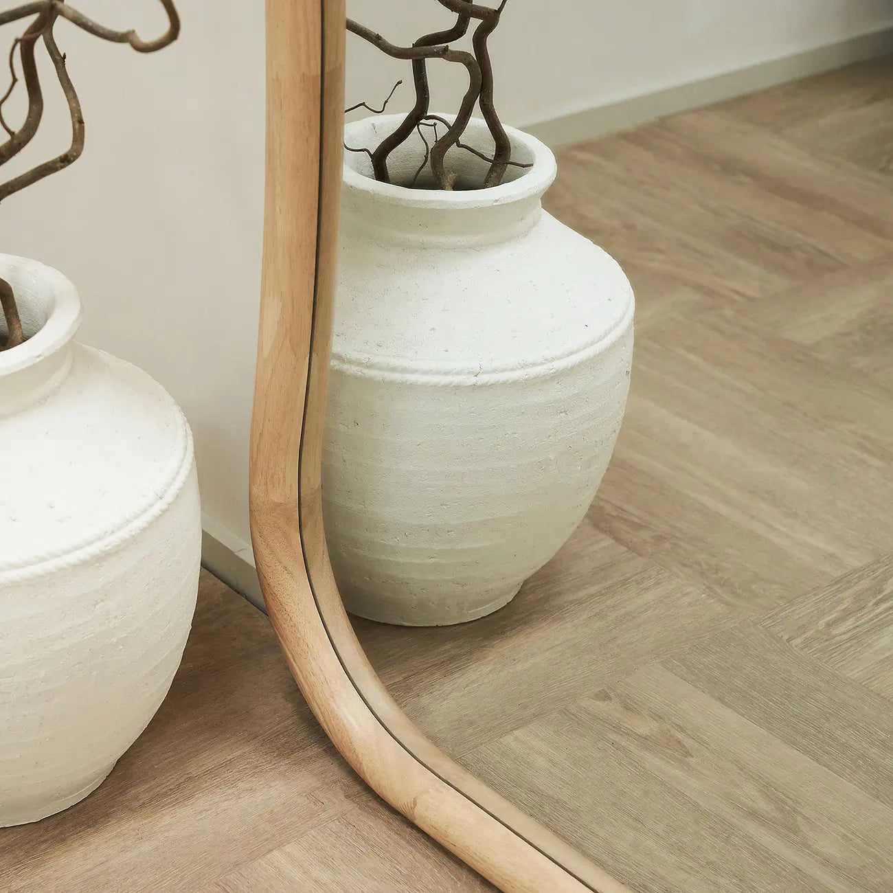 ALI - NESTANDARTINĖS FORMOS PAKABINAMAS/PASTATOMAS VEIDRODIS, NATŪRALAUS ATSPALVIO, 180x110 CM