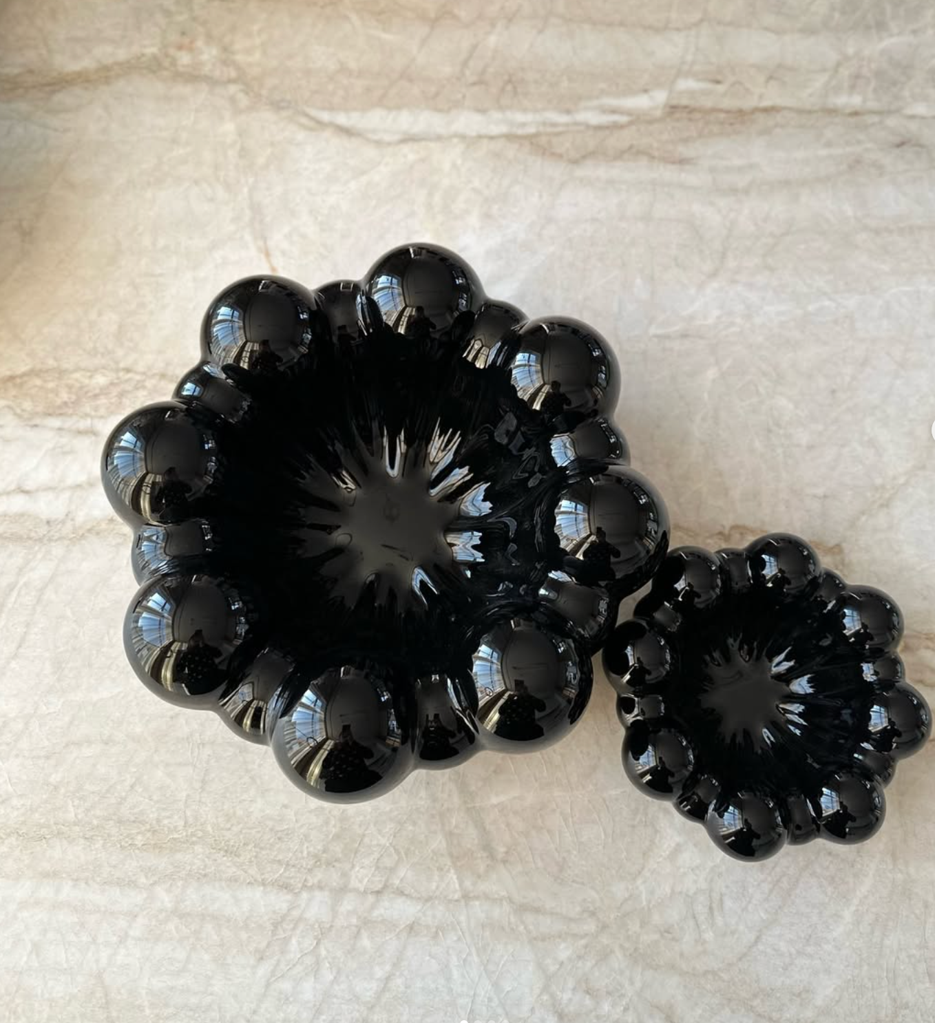 Dekoratyvinis dubuo "Debesėlis", juodos spalvos, Ø15 cm