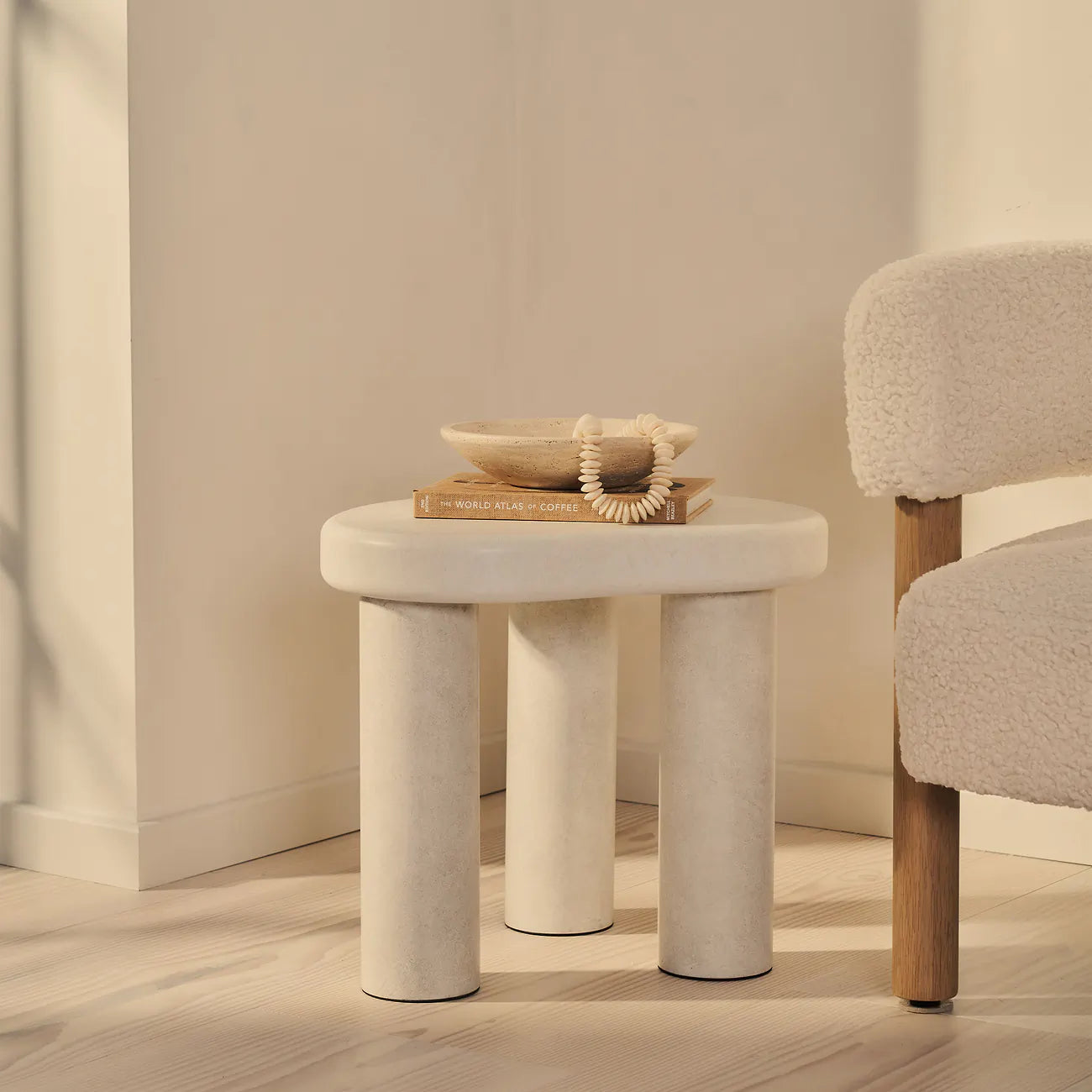 SAVA - ŠONINIS STALIUKAS, BETONINIS, 50X50X45 CM