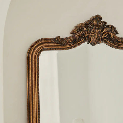 JAME - DIDELIO FORMATO PAKABINAMAS/PASTATOMAS VEIDRODIS, KLASIKINIS AUKSO/ MEDINIS VEIDRODIS , MEDINIU RĖMU, 110X80 CM