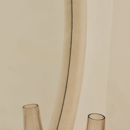 AMORE -  APVALUS PAKABINAMAS/PASTATOMAS MEDINIS VEIDRODIS, DRAMBLIO KAULO, 100 CM