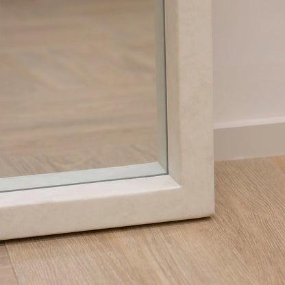 TARA - ARKOS FORMOS PAKABINAMAS/PASTATOMAS MEDINIS VEIDRODIS, PILKOS SPALVOS, 190X110 CM