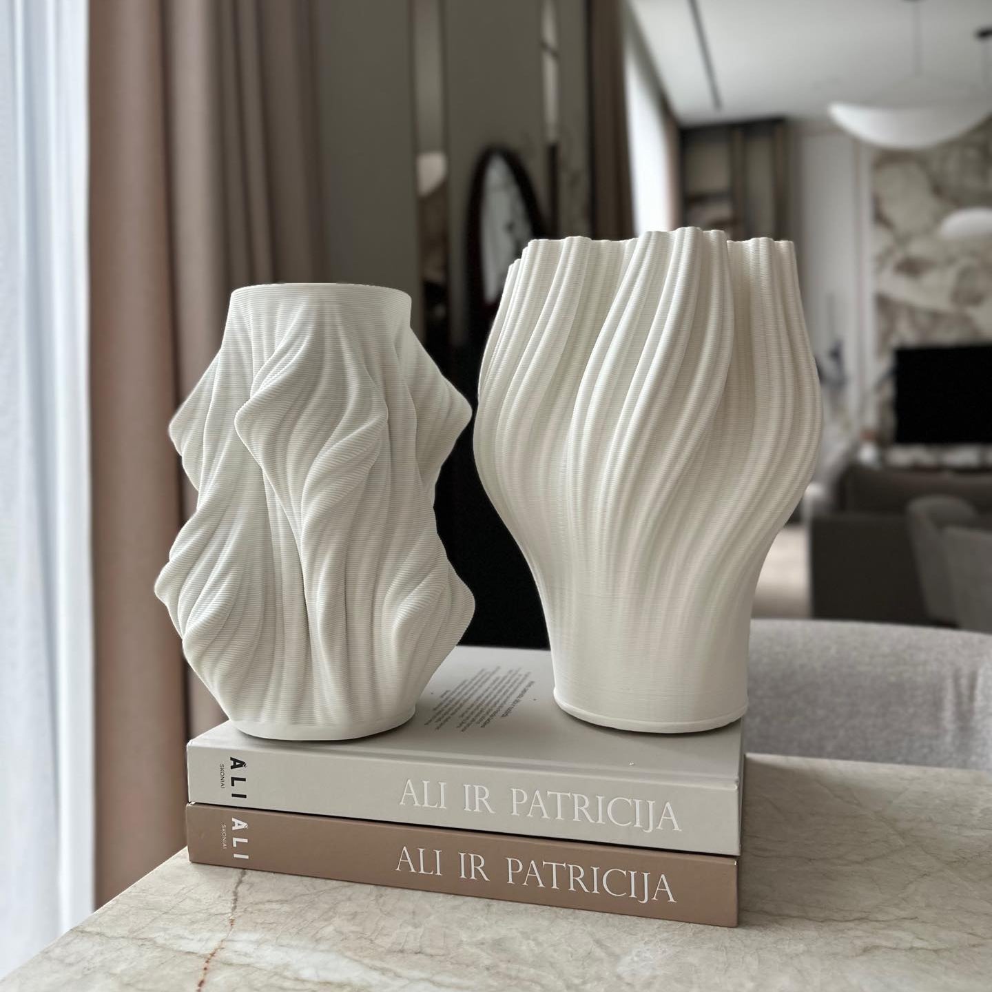 Vaza "MIGO", baltos spalvos, 27x22