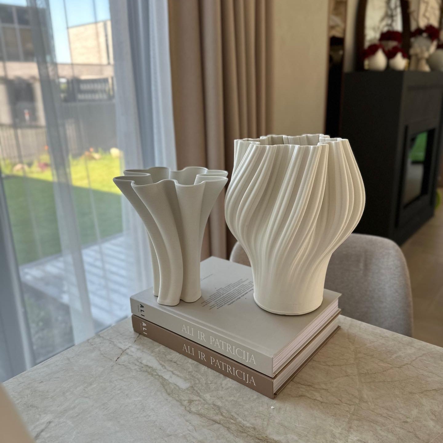 Vaza "MIGO", baltos spalvos, 27x22