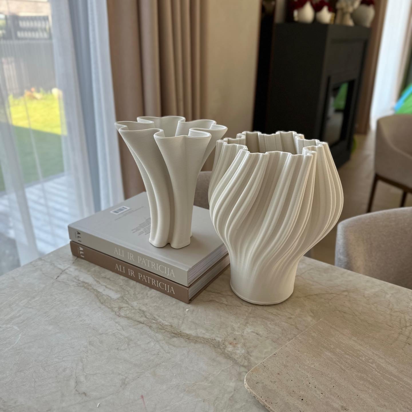 Vaza "MIGO", baltos spalvos, 27x22