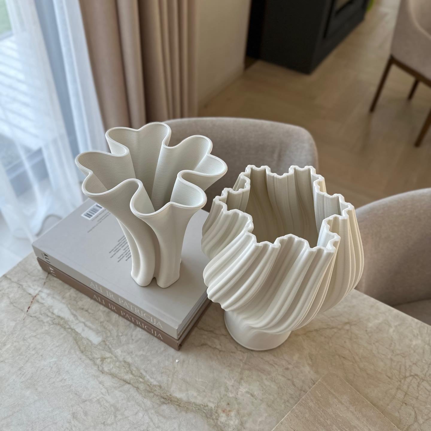 Vaza "MIGO", baltos spalvos, 27x22