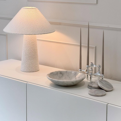 Dekoratyvinis dubuo, marmuras, Ø25 cm