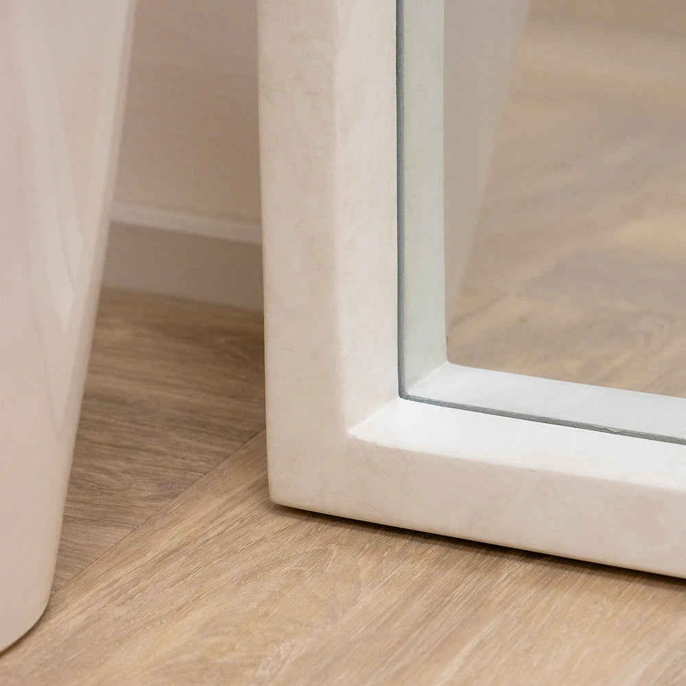 TARA - ARKOS FORMOS PAKABINAMAS/PASTATOMAS MEDINIS VEIDRODIS, PILKOS SPALVOS, 190X110 CM