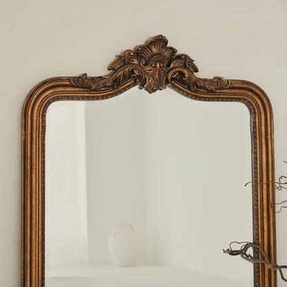 JAME - DIDELIO FORMATO PAKABINAMAS/PASTATOMAS VEIDRODIS, KLASIKINIS AUKSO/ MEDINIS VEIDRODIS , MEDINIU RĖMU, 110X80 CM