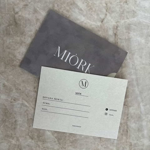 Dovanų kuponas (fizinis)