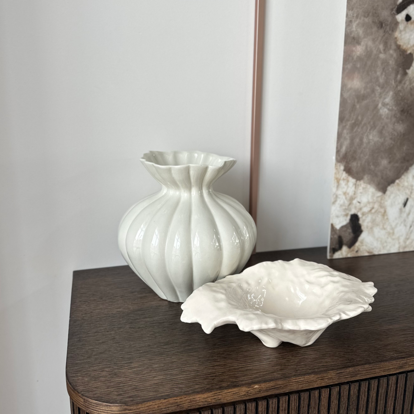 Komplektas kriauklė su vaza