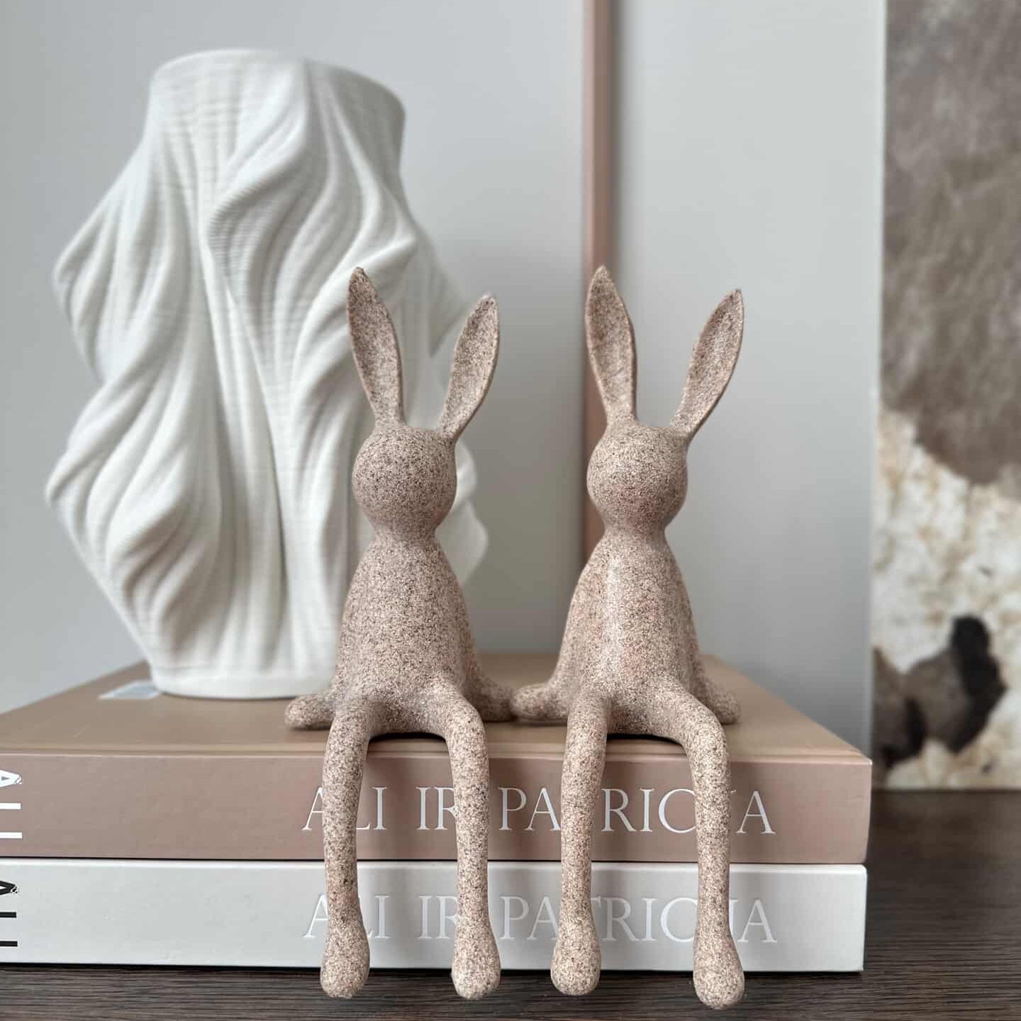 Matinis kiškiukas, smėlio spalvos, 20x7.5x5.5 cm