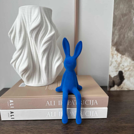 Mėlynos spalvos kiškiukas, 22x8.5 cm