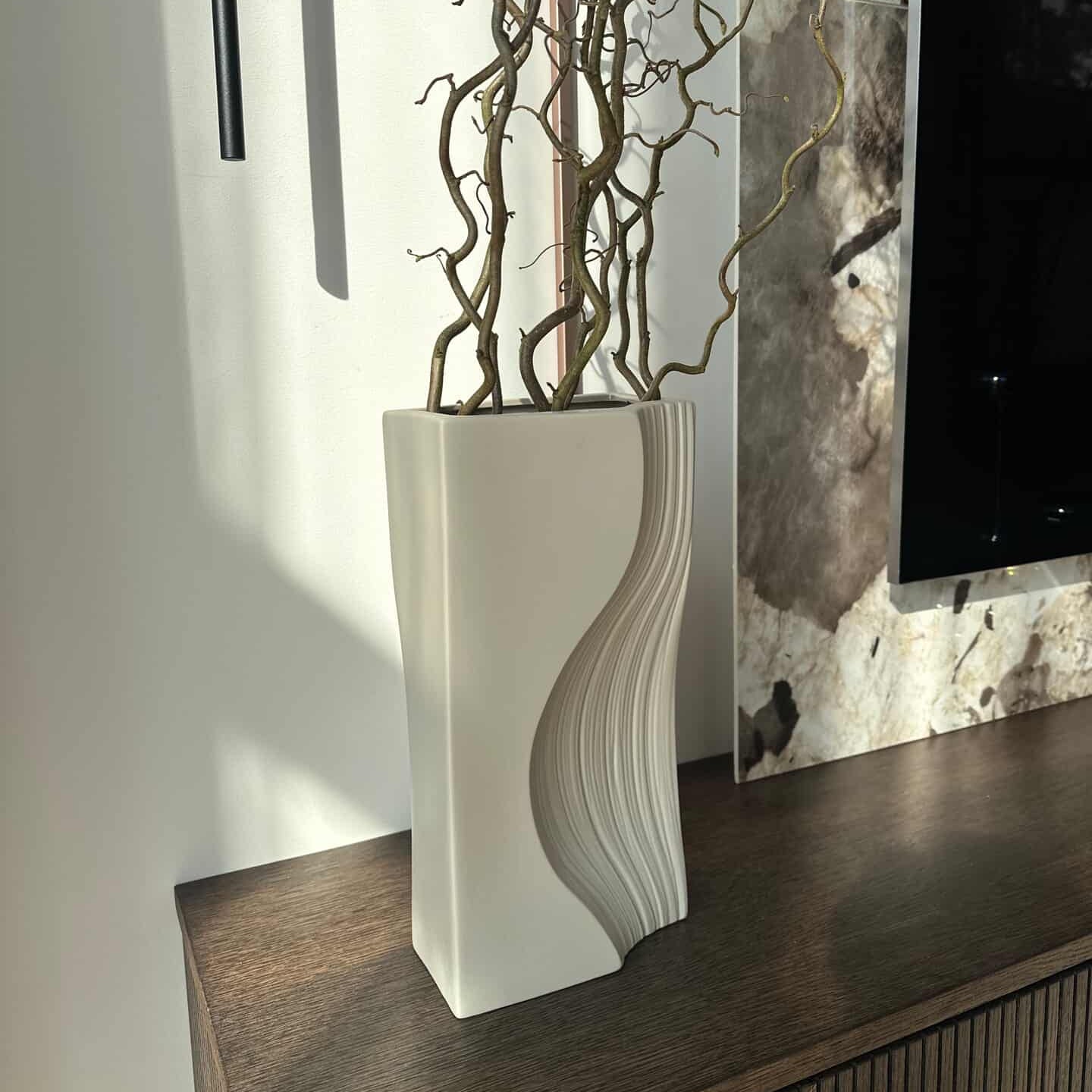 Vaza "MAX", kapučino spalvos, 36x18x13