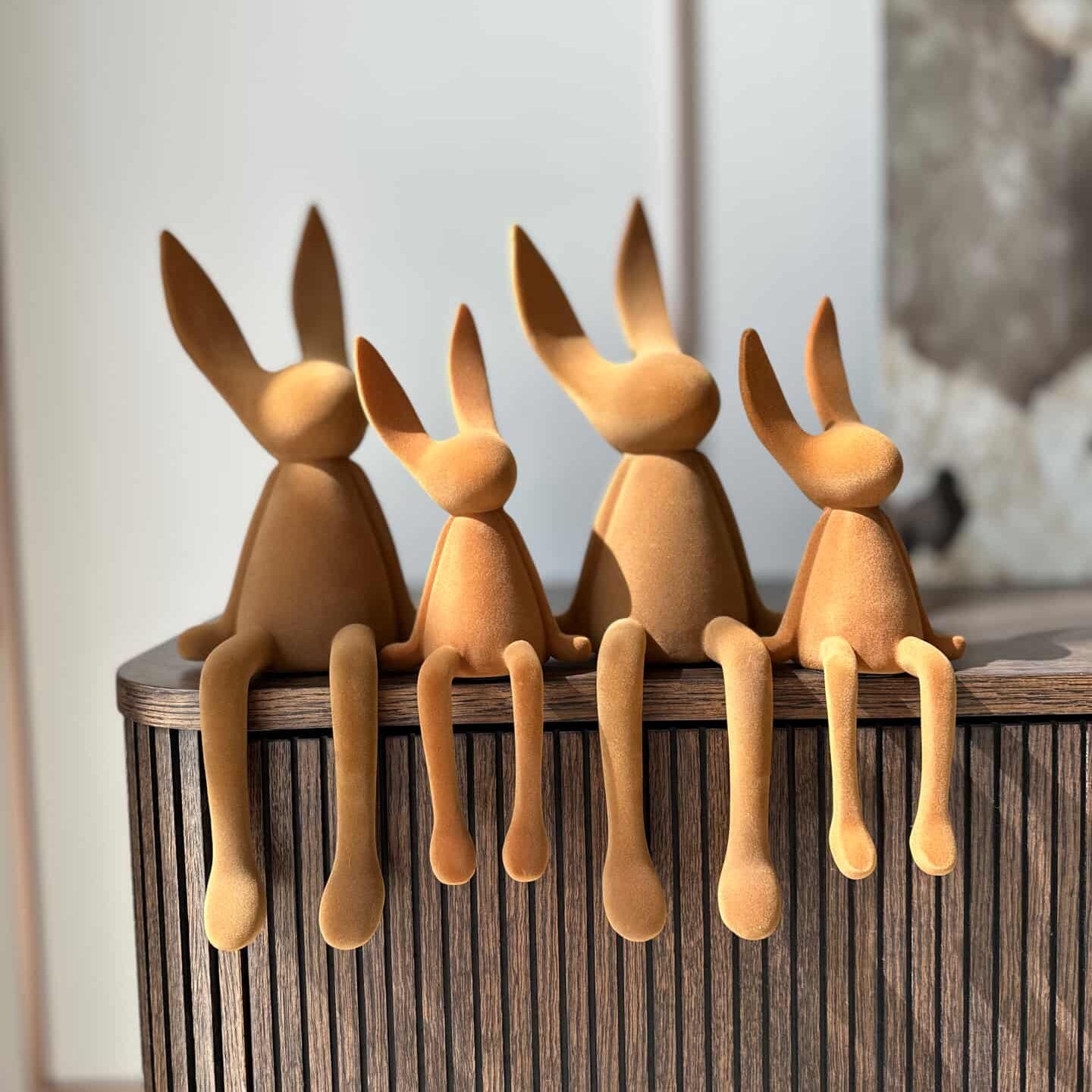 Rudos spalvos kiškiukas, 24x10 cm