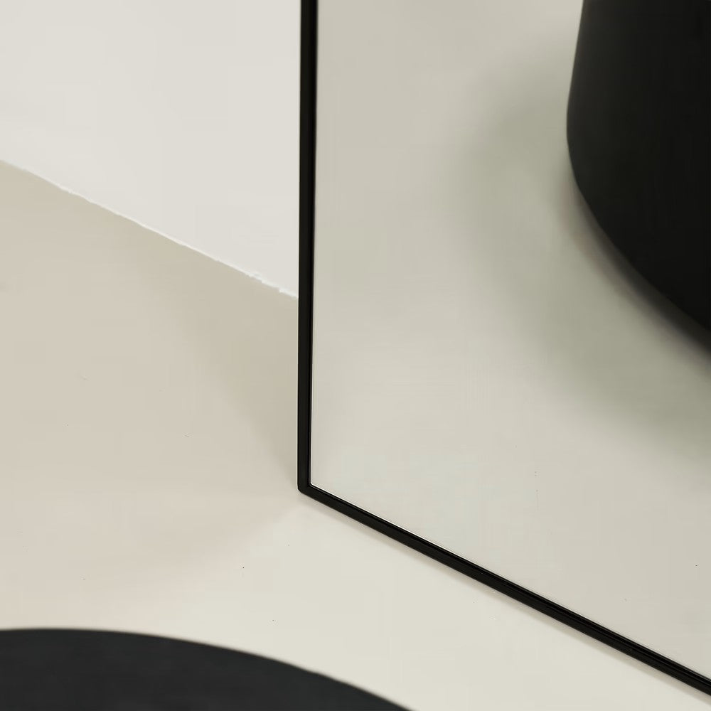 LIBE - ARKOS FORMOS PAKABINAMAS/PASTATOMAS VEIDRODIS, JUODU METALINIU RĖMU, 200X120 CM