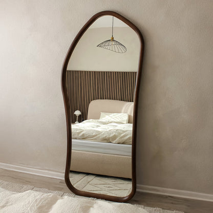 ALI - NESTANDARTINĖS FORMOS PAKABINAMAS/PASTATOMAS VEIDRODIS, TAMSAUS ATSPALVIO, 180x80 CM