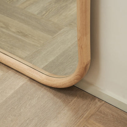 ALI - NESTANDARTINĖS FORMOS PAKABINAMAS/PASTATOMAS VEIDRODIS, NATŪRALAUS ATSPALVIO, 180x80 CM