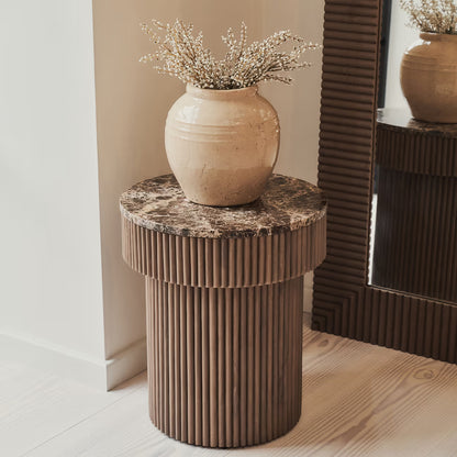 SLONE - ARKOS FORMOS PAKABINAMAS/PASTATOMAS MEDINIS VEIDRODIS, NATŪRALAUS MEDŽIO ATSPALVIO, 180X100 CM