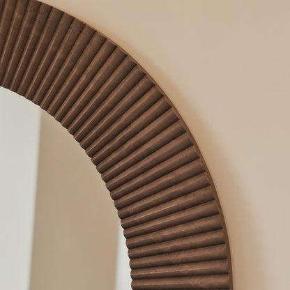 SLONE - ARKOS FORMOS PAKABINAMAS/PASTATOMAS MEDINIS VEIDRODIS, NATŪRALAUS MEDŽIO ATSPALVIO, 180X100 CM