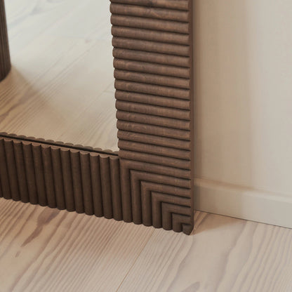 SLONE - ARKOS FORMOS PAKABINAMAS/PASTATOMAS MEDINIS VEIDRODIS, NATŪRALAUS MEDŽIO ATSPALVIO, 180X100 CM