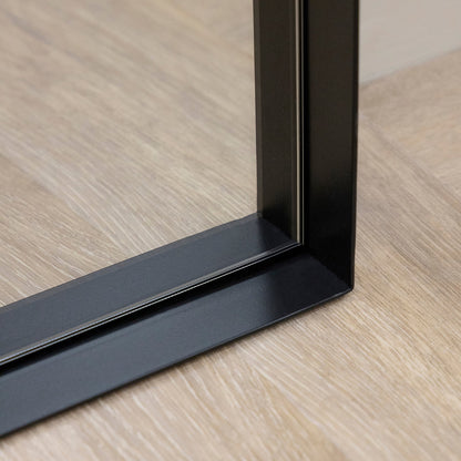 ARCH - ARKOS FORMOS PAKABINAMAS/PASTATOMAS VEIDRODIS, JUODU METALINIU RĖMU, 200X90 CM