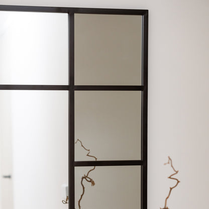 CAME - STAČIAKAMPIS PAKABINAMAS/PASTATOMAS VEIDRODIS, JUODU METALINIU RĖMU, 180X120 CM