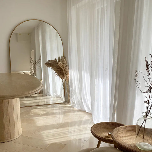 LIBE - ARKOS FORMOS PAKABINAMAS/PASTATOMAS VEIDRODIS, AUKSINIU METALINIU RĖMU, 180X110 CM