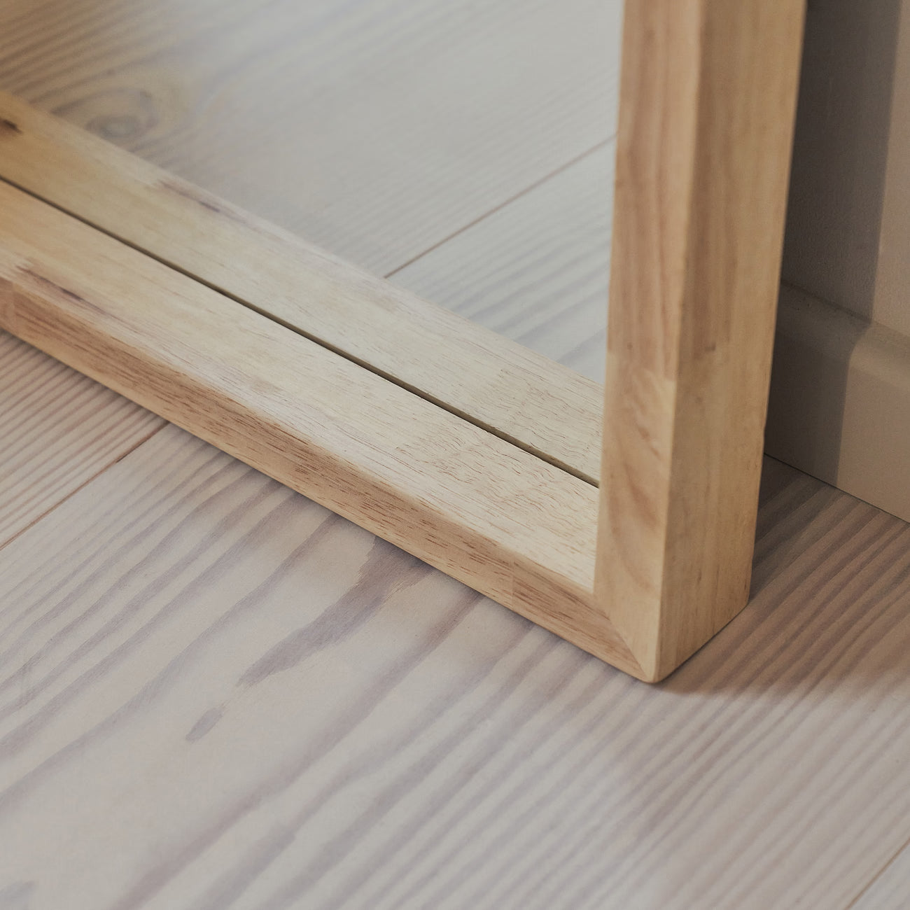 LILI - ARKOS FORMOS PAKABINAMAS/PASTATOMAS MEDINIS VEIDRODIS, NATŪRALAUS MEDŽIO SPALVOS, 170X80 CM