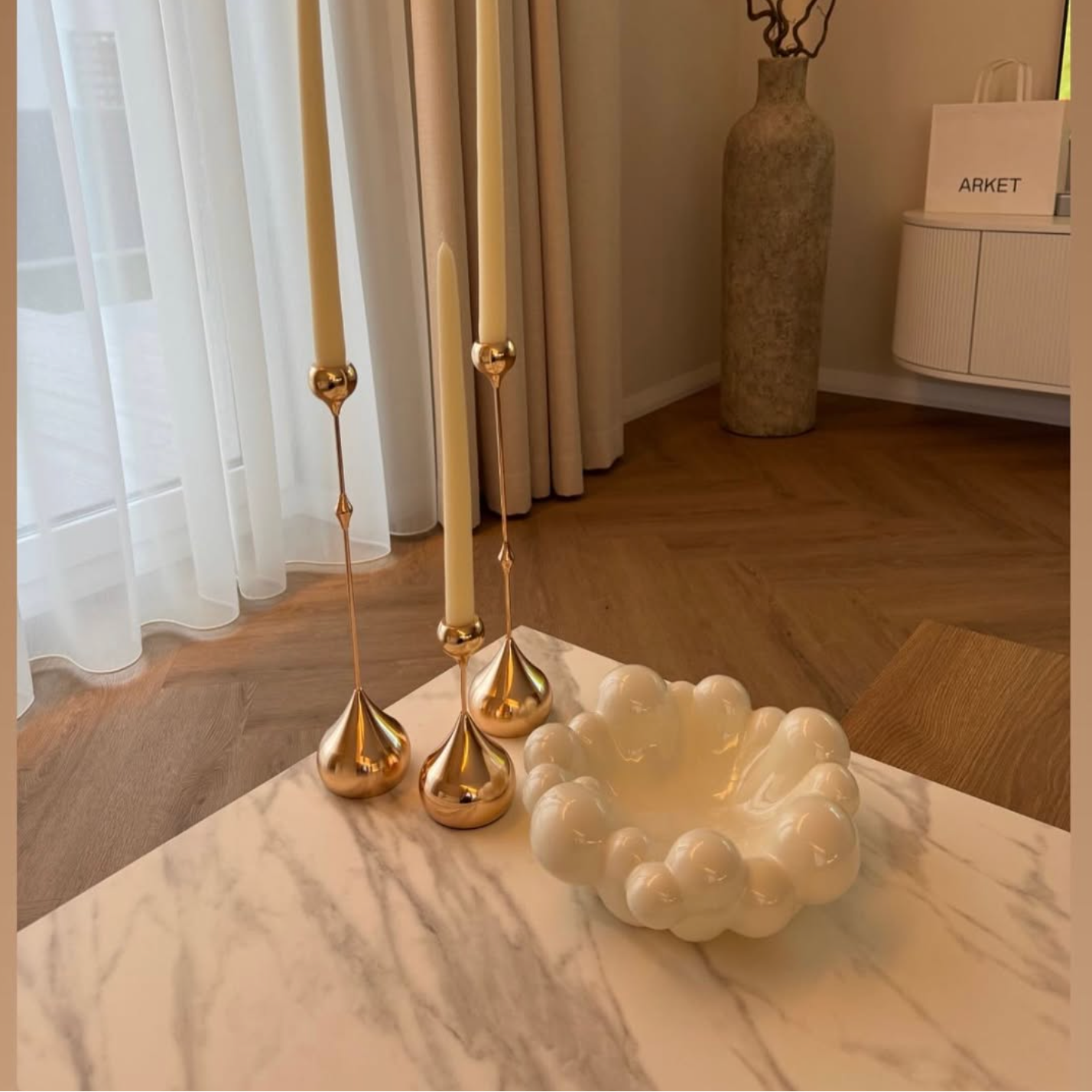 Dekoratyvinis dubuo "Debesėlis", baltos spalvos, Ø 26 cm