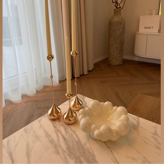 Dekoratyvinis dubuo "Debesėlis", baltos spalvos, Ø 26 cm