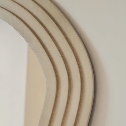 LUCE - ARKOS FORMATO PAKABINAMAS/PASTATOMAS MEDINIS VEIDRODIS, BETONO ATSPALVIO, 180X105 CM