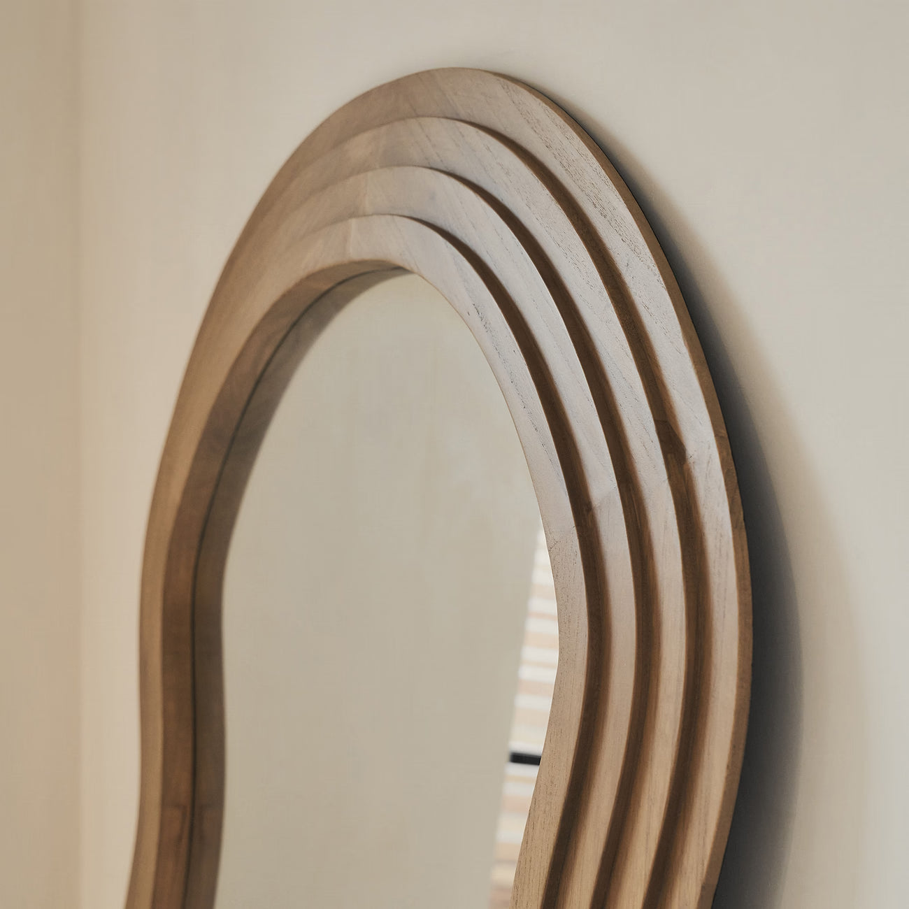LUCE - ARKOS FORMATO PAKABINAMAS/PASTATOMAS MEDINIS VEIDRODIS, ŠILTO ATSPALVIO, 180X105 CM
