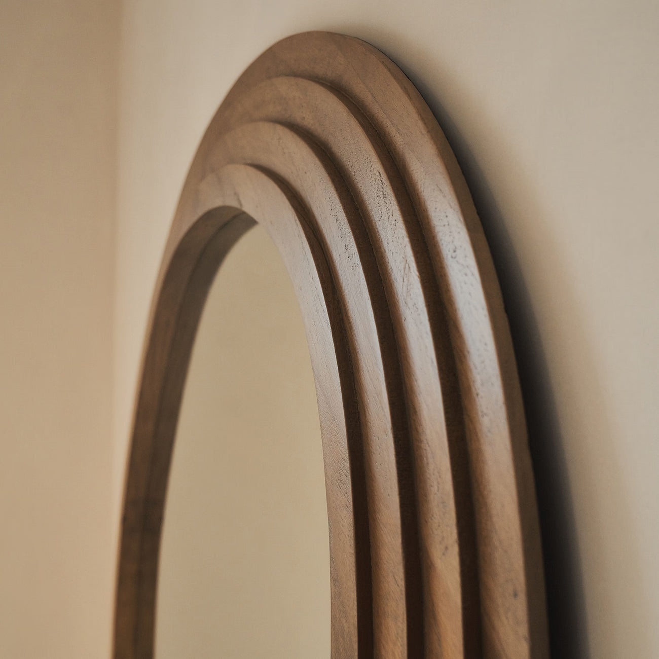 LUCE - ARKOS FORMATO PAKABINAMAS/PASTATOMAS MEDINIS VEIDRODIS, ŠILTO ATSPALVIO, 200X115 CM