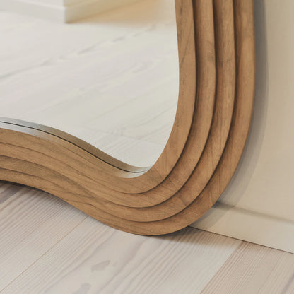 LUCE - ARKOS FORMATO PAKABINAMAS/PASTATOMAS MEDINIS VEIDRODIS, ŠILTO ATSPALVIO, 200X115 CM