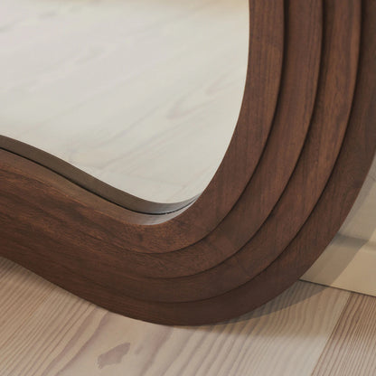 LUCE - ARKOS FORMATO PAKABINAMAS/PASTATOMAS MEDINIS VEIDRODIS, TAMSAUS ATSPALVIO, 200X115 CM