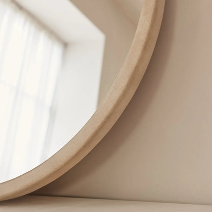 ARDE - APVALUS PAKABINAMAS/PASTATOMAS VEIDRODIS, BETONO SPALVOS, 70X70 CM