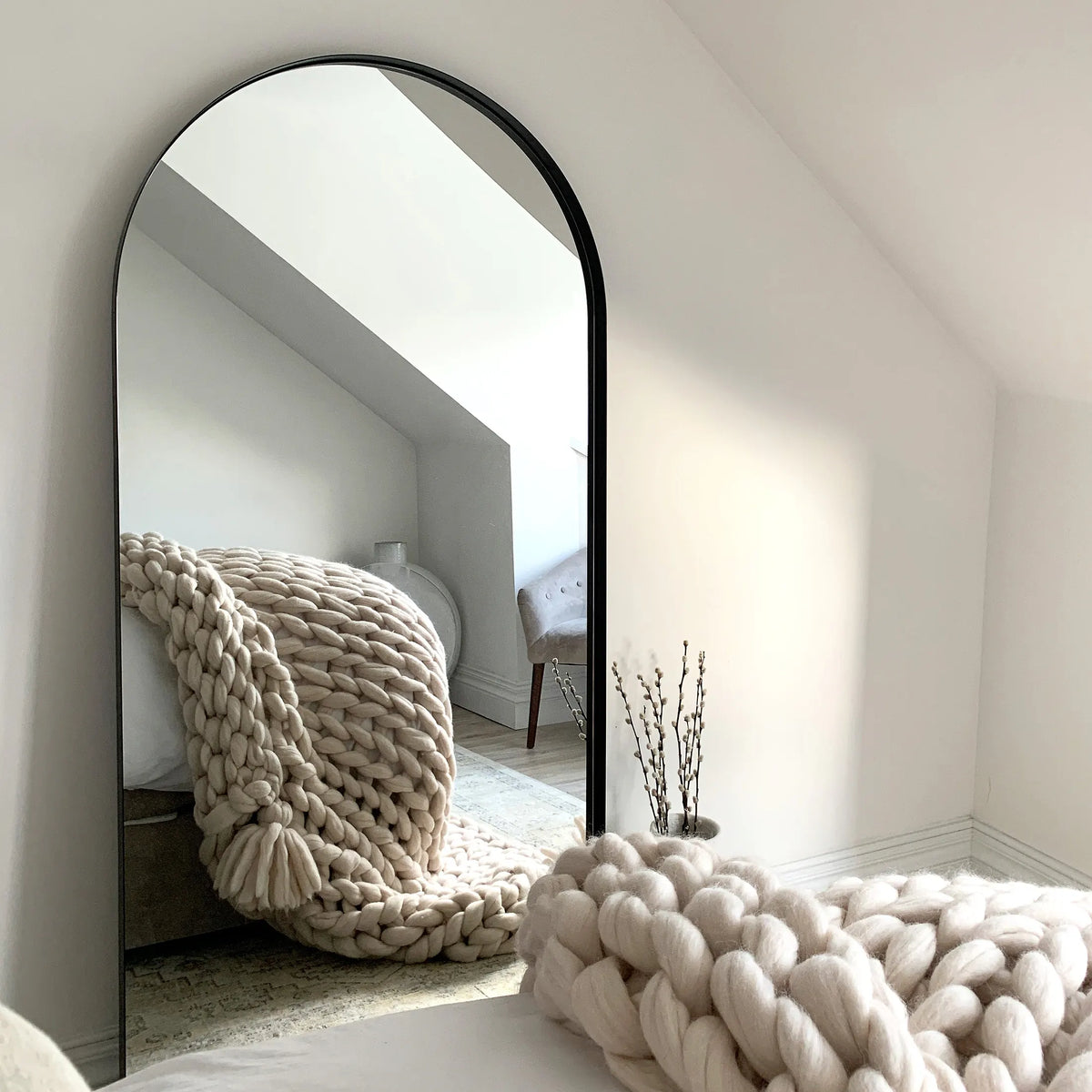 ARCH - ARKOS FORMOS PAKABINAMAS/PASTATOMAS METALINIS VEIDRODIS, 170X80 CM (BE DEFEKTŲ)