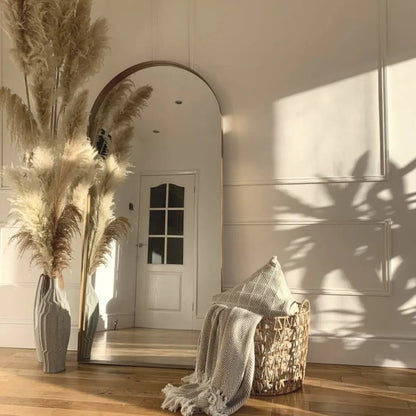 ARCH - ARKOS FORMOS PAKABINAMAS/PASTATOMAS METALINIS VEIDRODIS, AUKSO SPALVOS, 170X80 CM